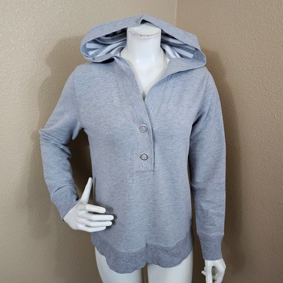 SPA by Chico's Gray Pullover Hoodie~Size 0/S - Picture 1 of 8